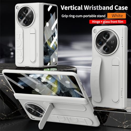 Coque OnePlus Open intégrale blanche avec protège-charnière - 2