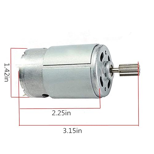 Miniatura 2 de 2 unids Universal 550 20000RPM Motor eléctrico de alta velocidad RS550 6V Motor Drive Accesorio para RC Car Niños Ride on Juguetes Piezas de repuesto