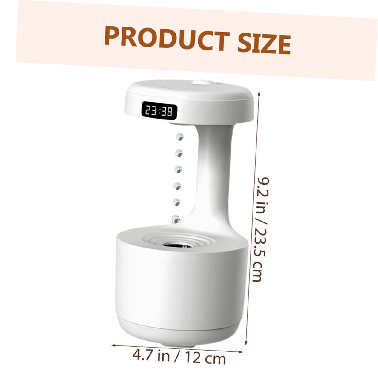 Humidificador Aromático de Sobremesa 800ml Abs y Silicona