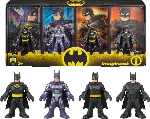 Fisher-Price Imaginext DC Super Friends Batman Toys 85th Anniversary Collection Movie Figure Set for Adult Fans & Preschool Kids Ages 3+ Years