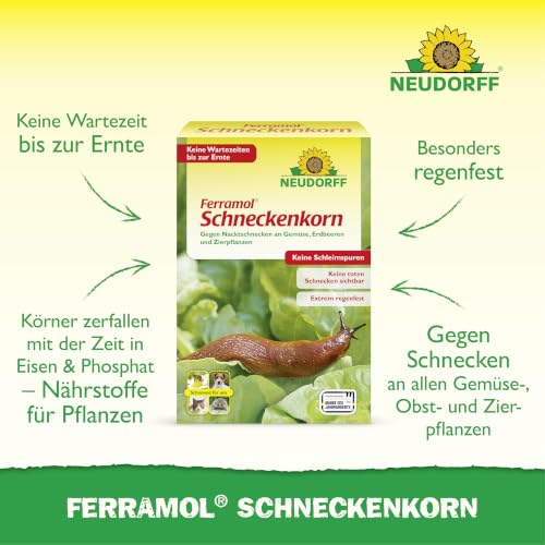 Neudorff Ferramol Schneckenkorn – Zuverlässiger und schneller Schneckenschutz - Extrem Regenfest. Keine toten Schnecken sichtbar… – Ansicht 2