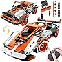 IQKidz 2-in-1 STEM Remote Control Building Kit-Race Car/Convertible, 2.4Ghz RC Racer Toy Set Gift for Boys & Girls Age 6, 7, 8-12 Year Old, Fun Engineering Learning Science of Construction Play