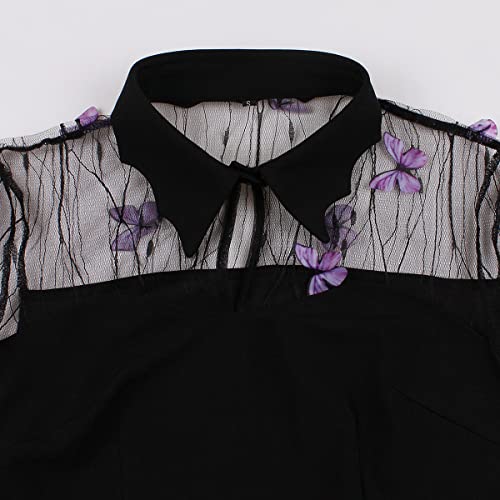 Image of Women's Vintage Polka Dot 1950s Audrey Retro Rockabilly Prom Dress 50's 60's A-Line Cocktail Party Swing Dress