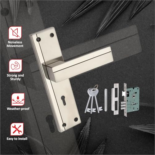 Image of MILTON 8 INCH Stainless Steel Mortise Lock Set - MSS - BEKO - 8