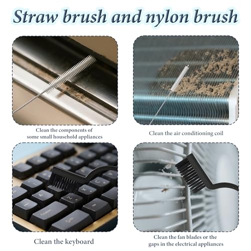 15pcs Crevice Cleaning Brush, Hard Bristle Brushes, Grout Cleaner Brush Household Cleaning Supplies, Gap Brush for Kitchen Bathroom Sink and Dead Corners - Image 6