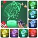 CaLoogn Football Night Light for Boys,3D Illusion Lamp 16 Colors Changing for Birthday and Christmas Gift Room Decoration for Boys and Girls