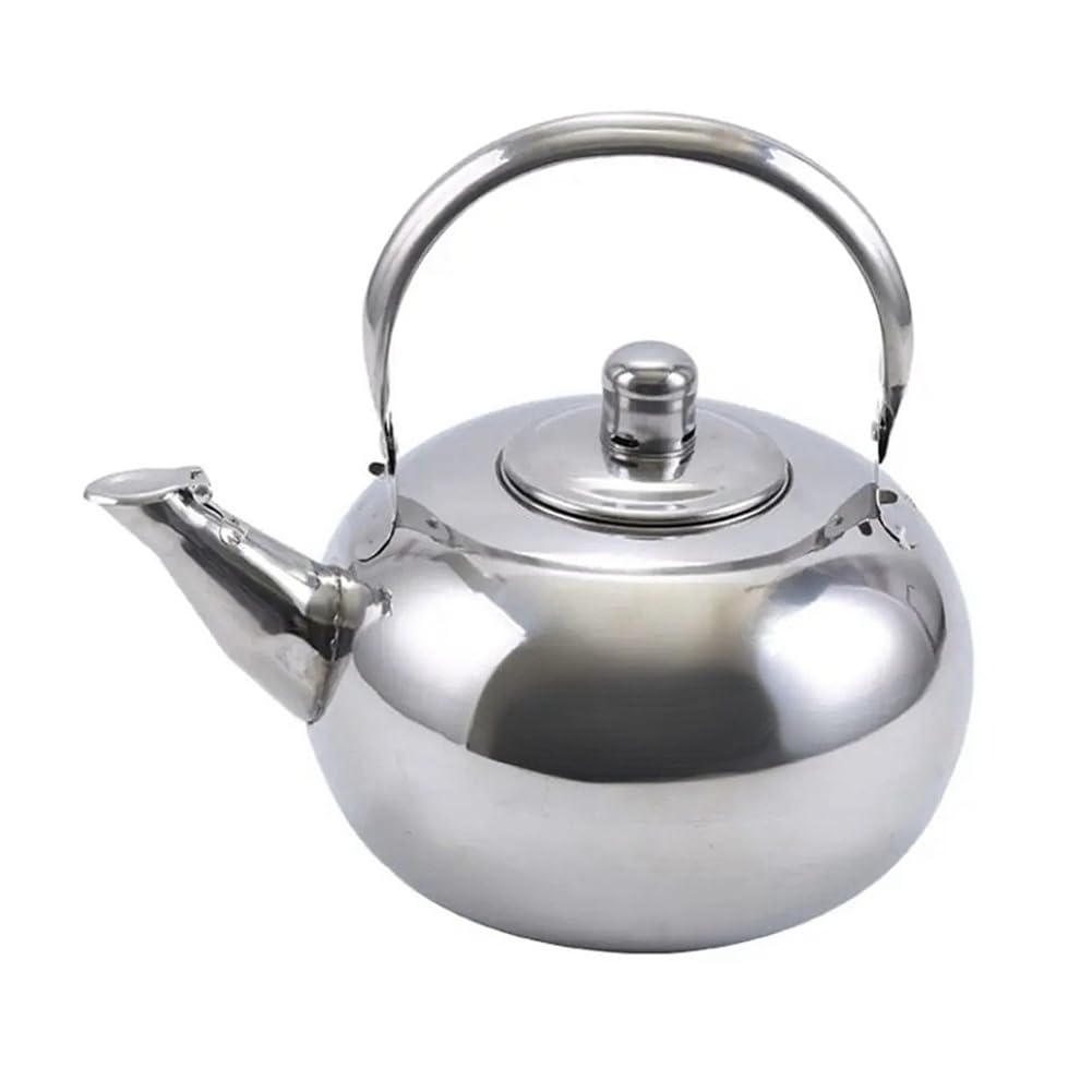 Hndhbfgrt Stainless Steel Teapot with Infuser - Portable Tea Kettle for Home and Camping