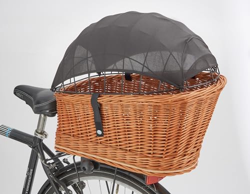 Tigana Sonnensegel für Hundefahrradkorb & Einkaufskorb – UV Schutz 40+, Oeko-TEX®, Atmungsaktiv, Microfaser, Sonnenschutz für Hunde, Schnell montierbar, leicht & platzsparend