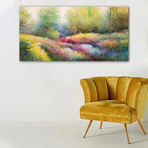 Déco murale grand format Meadow Spring Coloray tableau verre anti-rayures