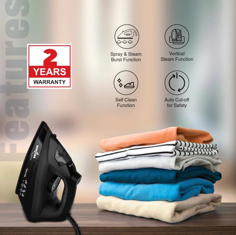 Image of MATRIX 2000W Steam Iron with Vertical Steam Function (KSIMAT20KPR0-DRI)