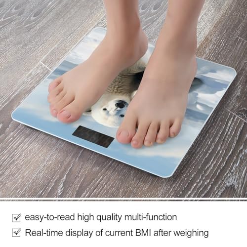 Báscula Digital de Baño con Plataforma Amplia y Display LCD miniatura 5