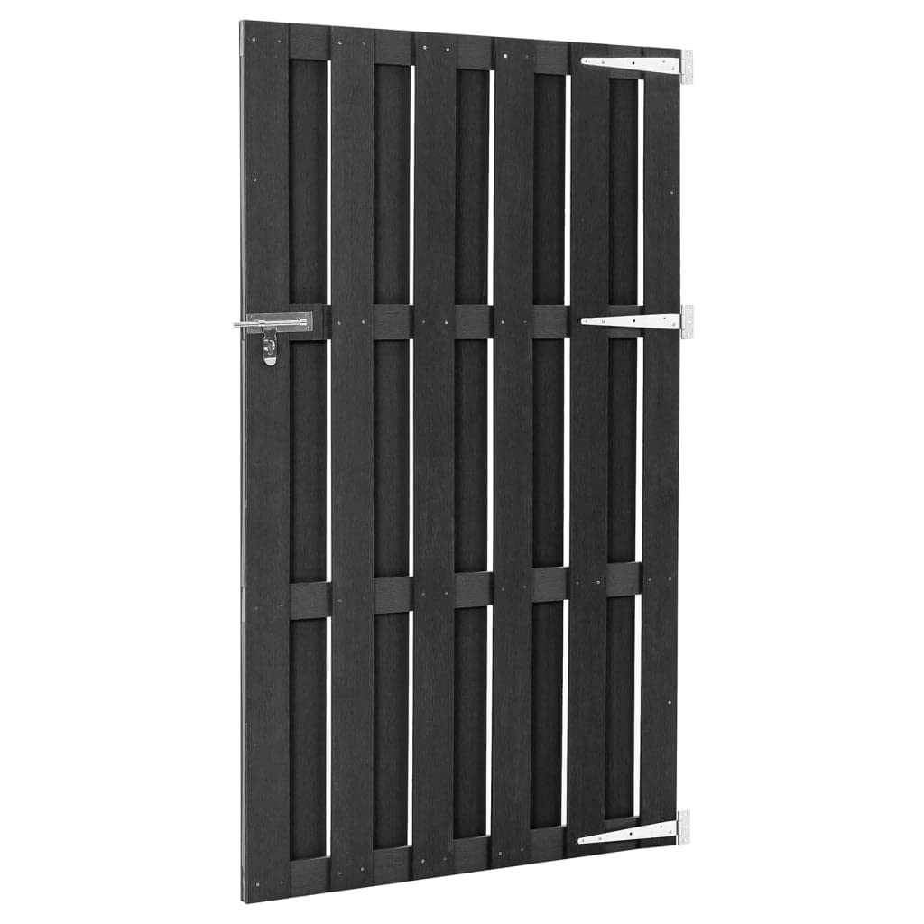 Generisch Gartentor WPC 100x180 cm Grau