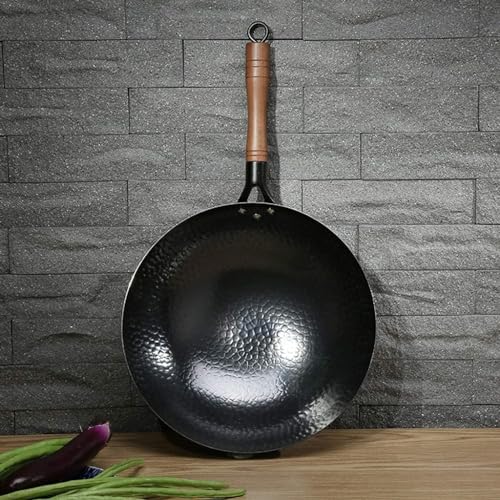 Wok de aluminio forjado 32 cm negro miniatura 2