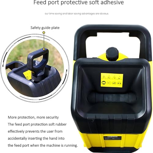 Trituratore elettrico per legno per rifiuti da giardino, potenza 2500 W, include sacchetto di raccolta