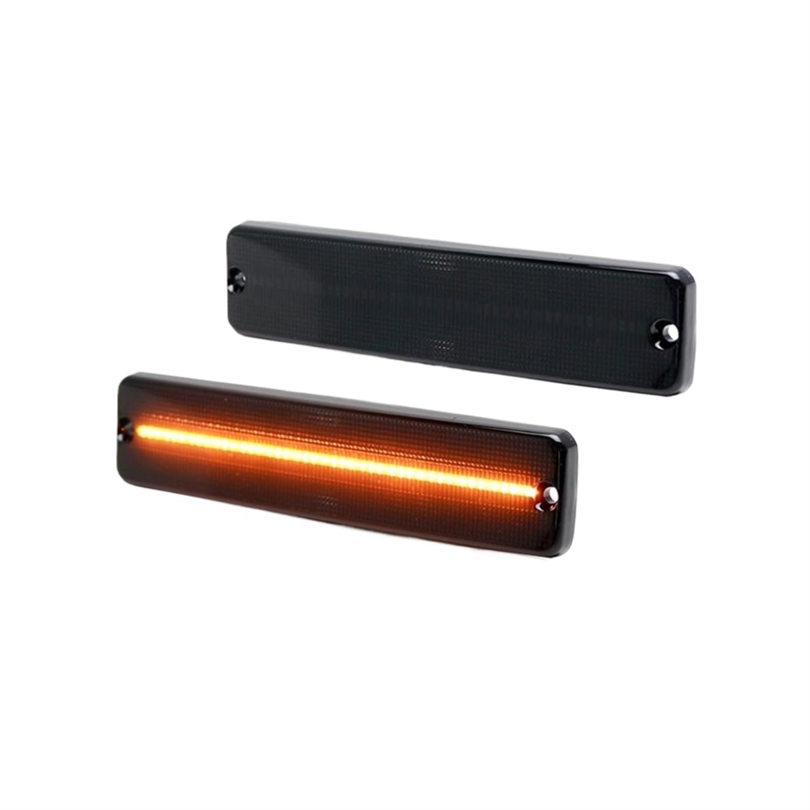 2 Luci Laterali LED Per Jeep Wrangler YJ (1987-1995) - Lente Fumata, Colore Ambra, Impermeabili IP67