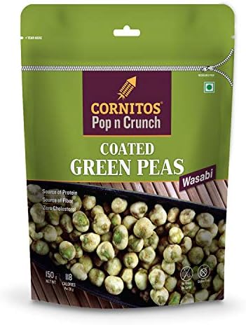 CORNITOS Coated Green Peas Wasabi, 150 gm