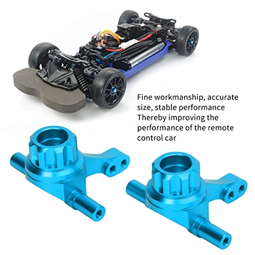 RC Front Steering Cup, Aluminum Alloy Upgrade, TT02 Steering Parts, Blue 2 Cups 6 Screws for All Ages Outdoor RC Car Enthusiasts - Image 4