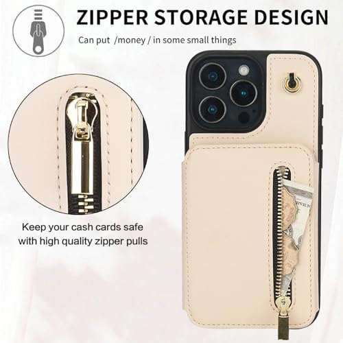 Coque iPhone 16 Pro rabat support vidéo et cordon bandoulière