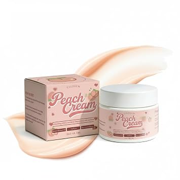 Peach Firming Body Cream - Skin Tightening Lotion Support for Sagging Skin & Cellulite Appearance, Hydrating, Fast-Absorbing Formula, for Legs, Thighs, Hips, Arms, Belly & Butt, 2 fl oz