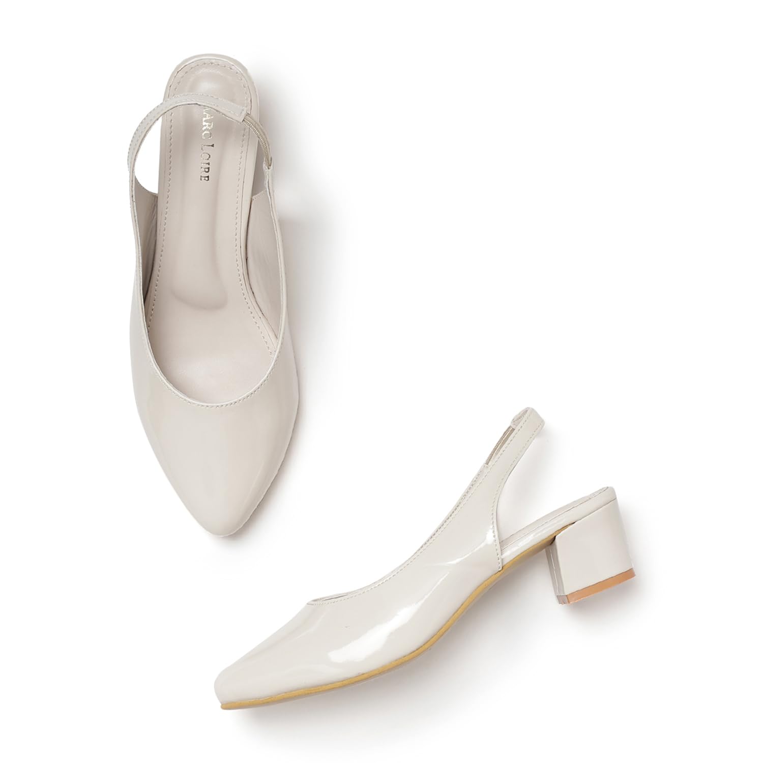 Marc Loire Pointed Toe Block Heel Fashion Sandal for Women (Cream, 8) (B0CYH4KNJL) Amazon Price History, Amazon Price Tracker
