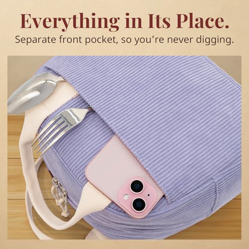 Image of LOVELYWIND Lunch Box for Women Cute Lunch Bags for Women Lunch Tote Bags Reusable Insulated Lunch Box Large Capacity Reusable Insulated Cooler for Work or Travel Gifts or Beach