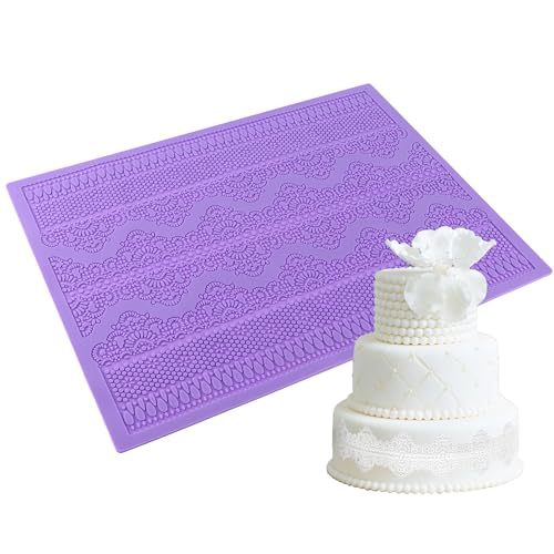 Kuchen Spitze Form Blume Muster Silikon Spitze Matte Kuchen Prägung Kuchen Fondant Form silikon Mould-Kuchen DIY Dekorieren Werkzeuge für Kuchen Brot
