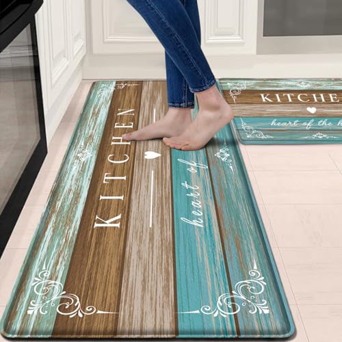 Sofort Kitchen Rugs Farmhouse Cushioned Anti Fatigue...