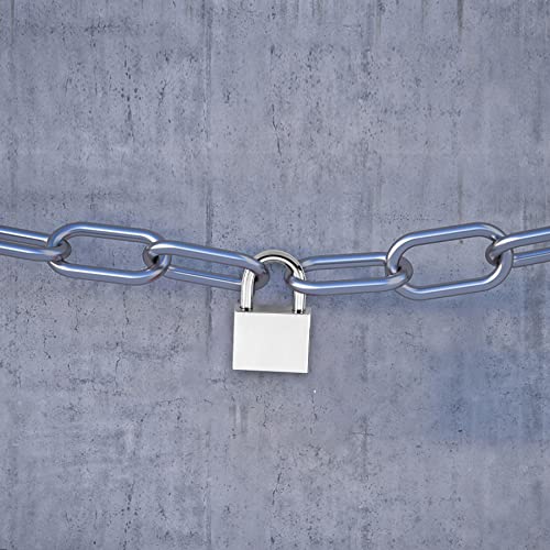 Xingrun Padlock 40 mm with 4 Keys, Locks with Keys, Padlock for Locker Shed, Garages, Fences, Garden, Silvery - Image 3