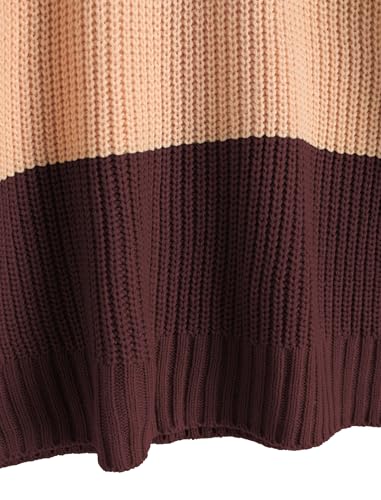 Image of ZAFUL Sweaters for Women Off Shoulder Knit Sweater with Long Sleeve Loose Pullover Jumper Tops