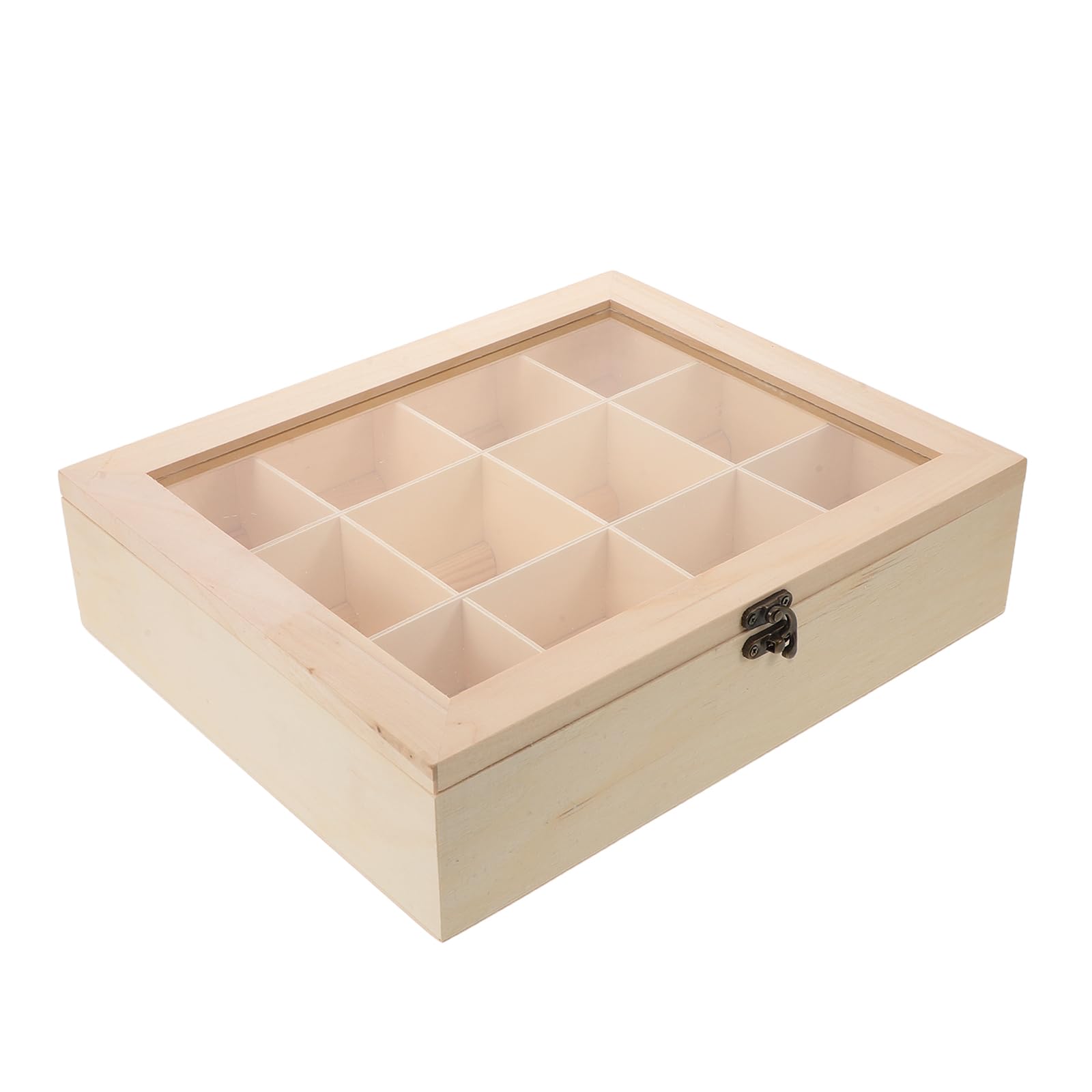 CALLARON Organizador de Bolas de Secadora Caja de Lavandería de Madera con Tapa Transparente, Contenedor Dispensador de Accesorios para Secadora, Almacenamiento para Cuarto de Lavado 30 X