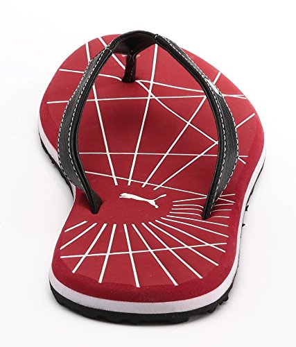 puma webster red flip flops