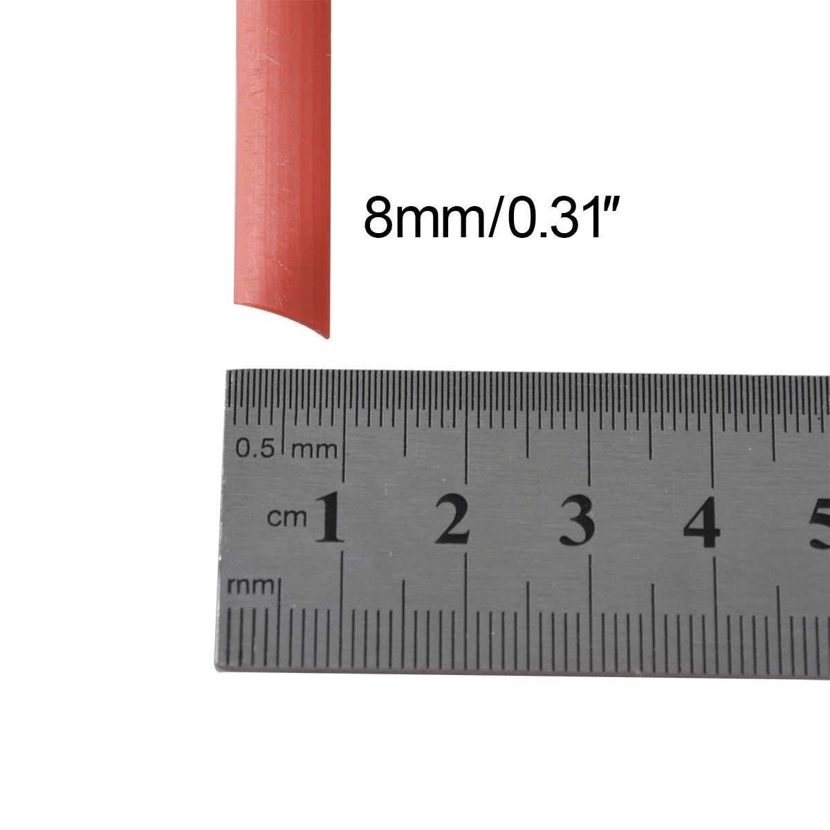 YebiO 500G (70M) Gradientowe Płaskie Tkanie Rattanu, Szerokość 8Mm Syntetyczny Rattan Naprawa Dzianina Materiał Plastikowy Rattan Dla Majsterkowiczów Handmadeniture Krzesło Kosz Stołowy/Red
