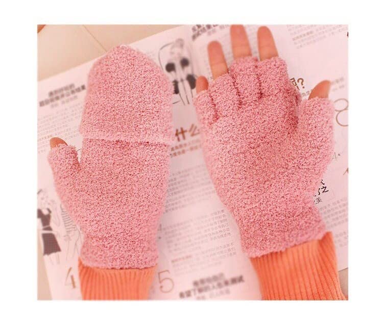 Image of Bold N Elegant - Be Bold Inside & Elegant Outside Womens Plush & Fur Winter Gloves