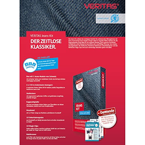 Veritas Kit de | vaqueros de costura de surtido | Jeans de Juego de accesorios