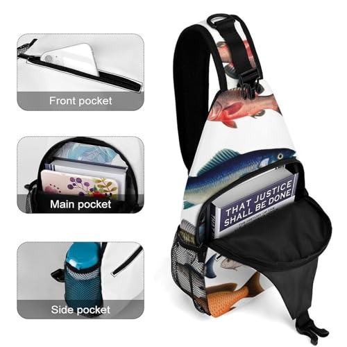 Mochila tipo bandolera para senderismo y uso casual miniatura 4