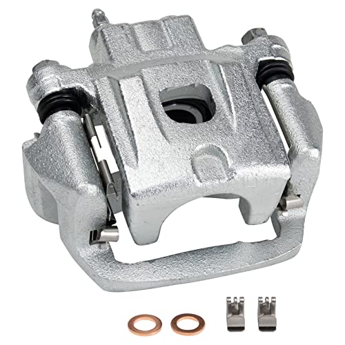 Image of TRQ Rear Left Brake Caliper w /Bracket Drivers Side