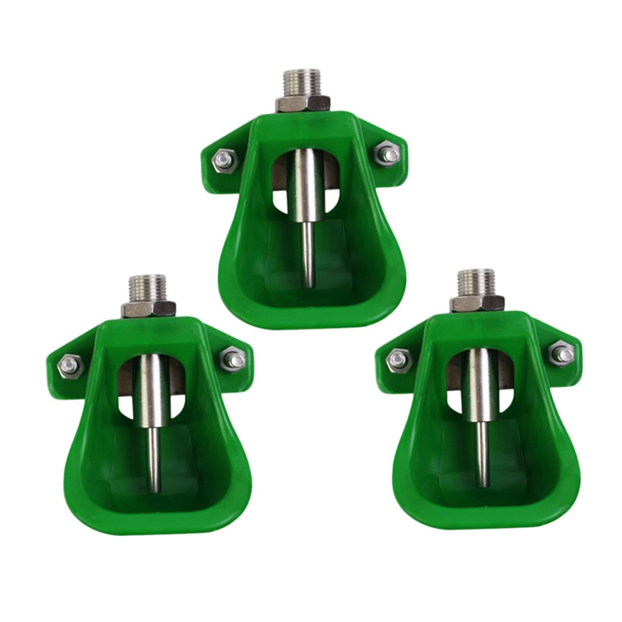 3 Piezas tazón para beber con cerdo automatic drink dispenser Conejo comedero para mascotas botella de agua de conejillo de indias tazón de agua de cabra comedero para cerdos Green