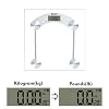 BYDIZ Digital Scale Bathroom Weighing 180 Kg Capacity Tempered Glass (Square)
