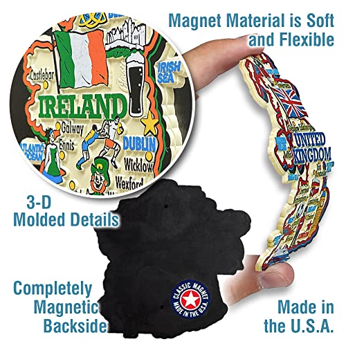 India Jumbo Country Map Magnet by Classic Magnets, 3D Rubber Vintage-Style Collectible Souvenirs and Gifts Made in the USA by Classic Magnets - Image 3