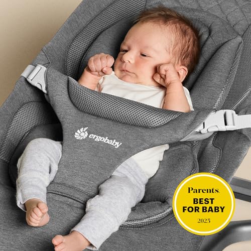 Image of Ergobaby Evolve 3-in-1 Bouncer Seat for Babies and Toddlers 5.5-25 lbs