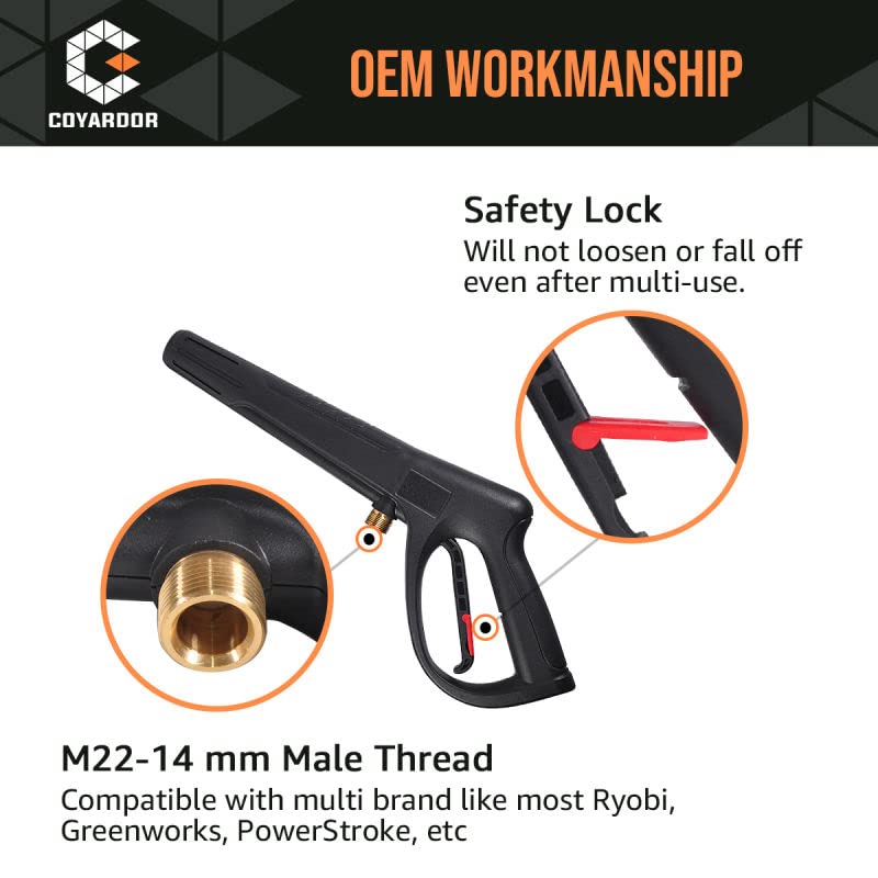 Pressure Washer Gun with Extension Wand 