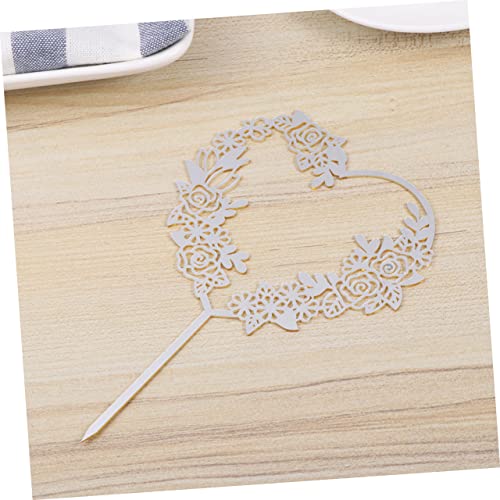 Cabilock 6 Unidades Lindo Topo De Coração Abóbora Amo Topo De Bolo Dia Namorados Decoração De Casame