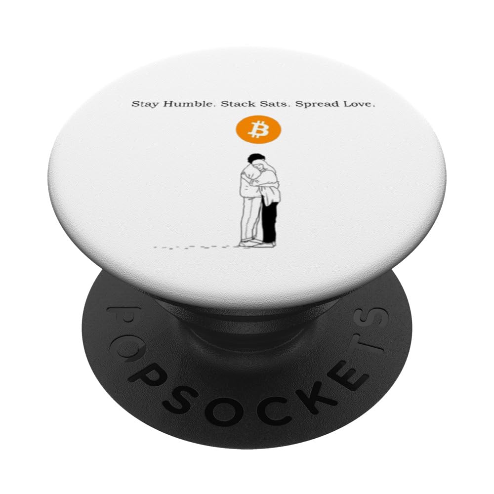Amazon.com: Bitcoin Stay Humble. Stack Sats. Spread Love. BTC Wins.  PopSockets Swappable PopGrip : Cell Phones & Accessories