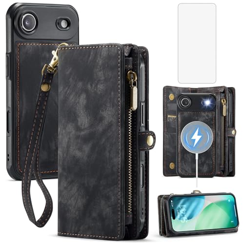 Protection iPhone 17 Air intégrale incluant un étui portefeuille à fermeture