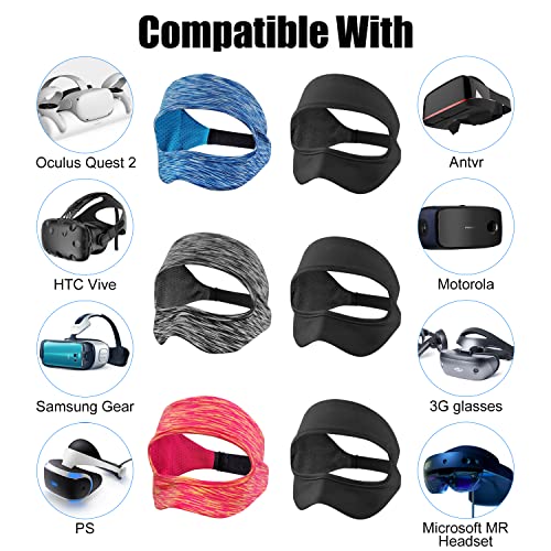 SAYAFAN-New-Upgrade-VR-Mask-Sweat-Band-Adjustable-VR-Eye-Mask-Cover-for-Oculus-Quest-2-HTC-Vive-PS-Gear-VR-Workouts6PCS