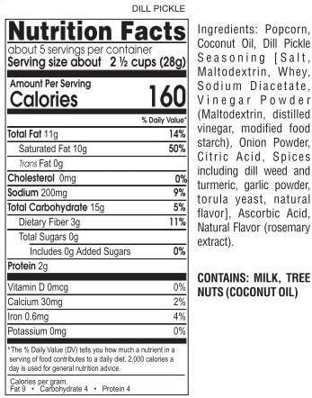 Miniatura 2 de Palo Popcorn Palomitas de maíz con eneldo, bolsas de 5 onzas (paquete de 6)