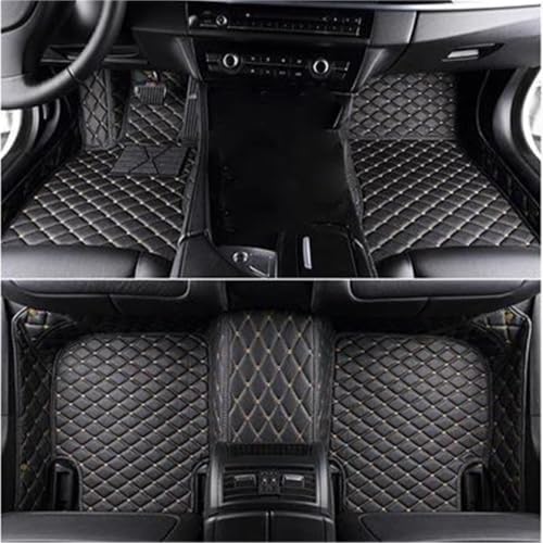 Tapis de sol de voiture Beige Noir pour Q7 5 places et Seat 2016-2022