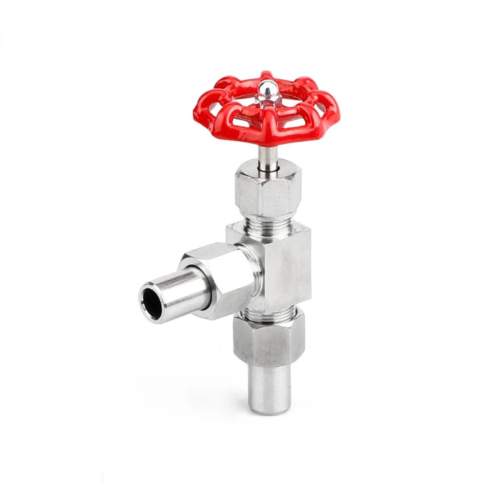 Vanne à pointeau coudée DN10 acier inoxydable 304 haute pression tube OD 14mm