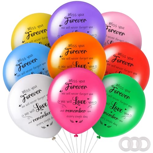 Ballons commémoratifs en latex haute résistance pour décoration funéraire solennelle