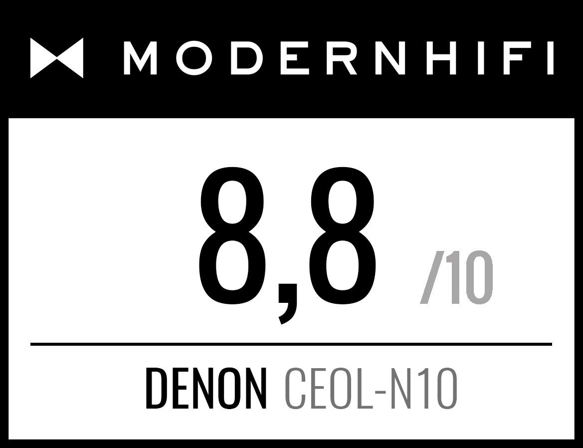 Denon CEOL N-10 Kompaktanlage, HiFi Verstärker mit 2-Wege Lautsprechern, CD-Player, Internetradio, Musikstreaming, HEOS Multiroom, Bluetooth, WLAN, AirPlay 2, Alexa Kompatibel, 2 Optische TV-Eingänge